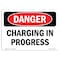 Signmission Safety Sign, OSHA Danger, 10" Height, Rigid Plastic, Chemical Storage Area, Landscape OS-DS-P-1014-L-2418 - alternate 1